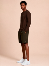 Cargar imagen en el visor de la galería, Image 03: Uv Line Rash Guard Longsleeve New Fit Textura Masc Brown Upf50+
