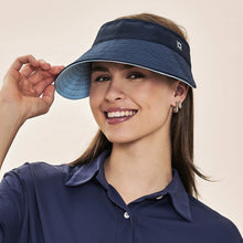 Cargar imagen en el visor de la galería, Gallery: Uv Line Visor Visor Bali Fem Navy Light Blue Upf50+
