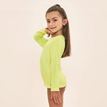 Cargar imagen en el visor de la galería, Image 02: Uv Line Rash Guard Acqua Qr Code Amarelo Fluor Upf50+
