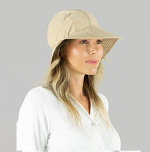 Cargar imagen en el visor de la galería, Image 04: Uv Line Floppy Hat San Remo Areia Offwhite Upf50+
