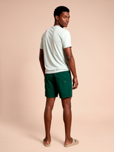 Cargar imagen en el visor de la galería, Model Back: Uv Line T-Shirt For Men T-Shirt Uvpro Masc Light Green Upf50+

