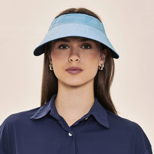 Cargar imagen en el visor de la galería, Image 05: Uv Line Visor Visor Bali Fem Navy Light Blue Upf50+
