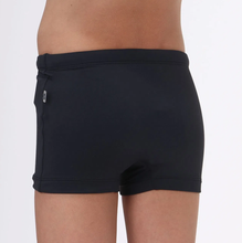 Cargar imagen en el visor de la galería, Model Back: Uv Line Boy's Swimwear Trunks Kids F Inf Black Upf50+
