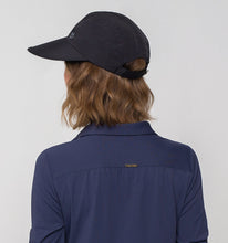 Cargar imagen en el visor de la galería, Model Back: Uv Line Caps Visor Capri Colors Nac Fem Black Upf50+
