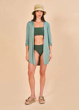 Cargar imagen en el visor de la galería, Image 02: Uv Line Shirtdress Shirtdress Copenhagen Water Green Upf50+
