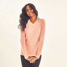 Cargar imagen en el visor de la galería, Image 04: Uv Line Rash Guard Longsleeve Sport Fit Solar Rose Upf50+
