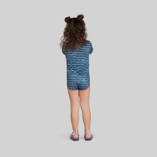 Cargar imagen en el visor de la galería, Model Back: Uv Line Baby Swimwear Macaquinho Baby Listras Upf50+

