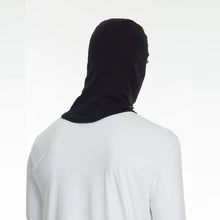 Cargar imagen en el visor de la galería, Model Back: Uv Line Flap Hat Skin Mask Balaclava Uni Black Upf50+
