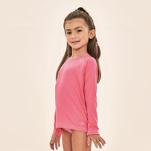 Cargar imagen en el visor de la galería, Image 02: Uv Line Rash Guard Acqua Qr Code Chiclete Fluor Upf50+
