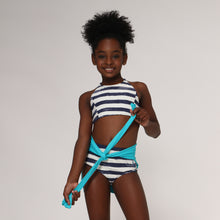 Cargar imagen en el visor de la galería, Image 04: Uv Line Girl's Two-Piece Bikini Set Listras Upf50+
