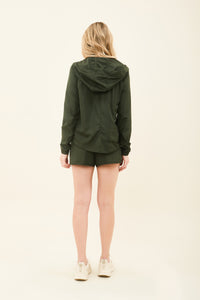 Bag-Foldable Windbreaker Jacket Verde Militar