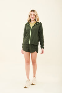 Bag-Foldable Windbreaker Jacket Verde Militar