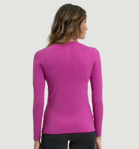 Model Back: Uv Line Rash Guard Camiseta Uvpro Ml Pink Upf50+