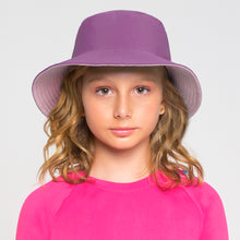 Cargar imagen en el visor de la galería, Image 02: Uv Line Floppy Hat Chapeu California Inf Rosa Bebe Framboesa Upf50+
