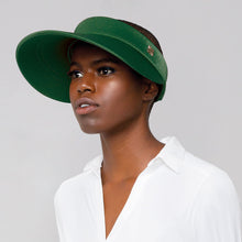 Cargar imagen en el visor de la galería, Model Front: Uv Line Visor Grecia Verde Folha Upf50+
