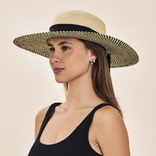 Cargar imagen en el visor de la galería, Image 02: Uv Line Panama Hat Ibiza Areia Preto Upf50+
