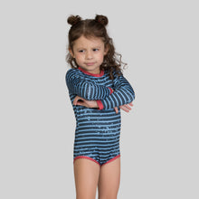 Cargar imagen en el visor de la galería, Image 08: Uv Line Baby Swimwear Macaquinho Baby Listras Upf50+
