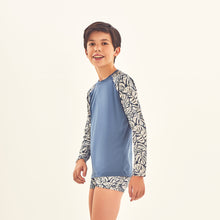 Cargar imagen en el visor de la galería, Image 02: Uv Line Rash Guard Rash Guard Kids Costela Aco Off White Upf50+
