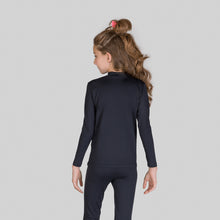 Cargar imagen en el visor de la galería, Image 05: Uv Line Rash Guard Rash Guard Kids High-Neck Black Upf50+
