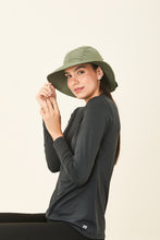 Cargar imagen en el visor de la galería, Image 02: Uv Line Floppy Hat San Remo Militar Preto Upf50+
