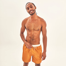 Cargar imagen en el visor de la galería, Gallery: Uv Line Short For Men / Bermuda Shorts Boxer Ocre Upf50+
