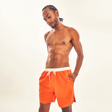 Cargar imagen en el visor de la galería, Gallery: Uv Line Short For Men / Bermuda Shorts Boxer Orange Upf50+

