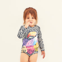 Cargar imagen en el visor de la galería, Model Front: Uv Line Baby Swimwear Swimsuit Baby Tucano Upf50+
