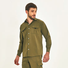 Cargar imagen en el visor de la galería, Image 02: Uv Line Fitness Top Tenerife Verde Militar Upf50+
