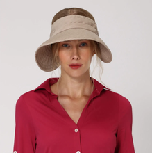 Cargar imagen en el visor de la galería, Model Front: Uv Line Visor Tokyo Fpu50+ Visor Khaki Uv
