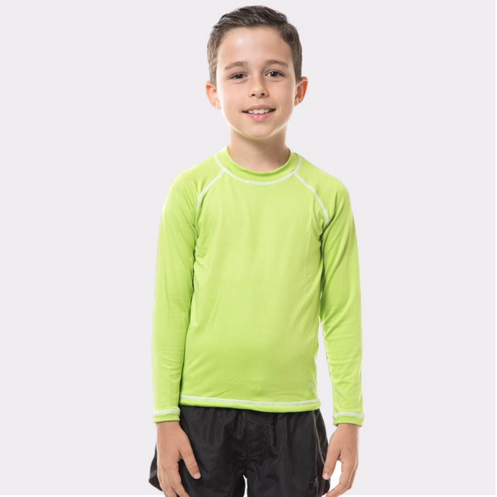 Camiseta Niños FPU50+ Uv Colors Manga Larga Verde Manzana Uv